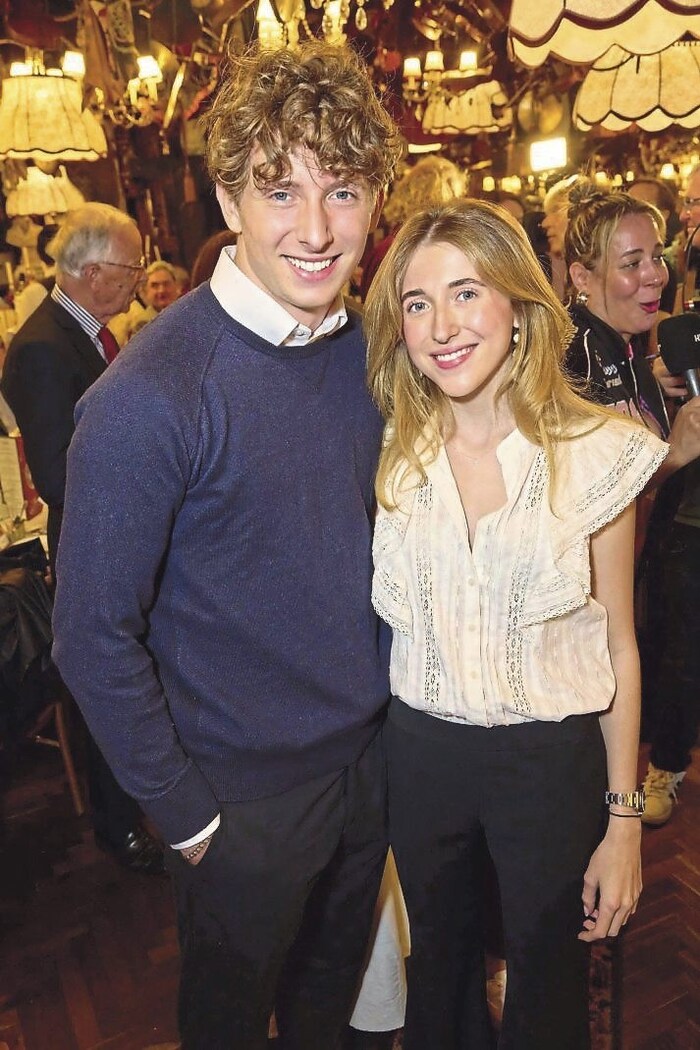 Son Laurenz and daughter Charlotte Reitbauer accompanied their father to the award ceremony at ...