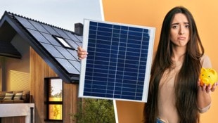 Dass die Energieanbieter bei Einspeiseverträgen knausrig werden, sorgt für Unruhe. Wie sich eine PV-Anlage trotzdem lohnt, lesen Sie hier.  (Bild: stock.adobe.com, Krone KREATIV)