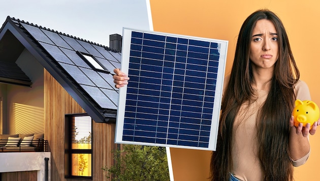 The fact that energy suppliers are becoming stingy with feed-in contracts is causing concern. Read here to find out how a PV system can still pay off. (Bild: stock.adobe.com, Krone KREATIV)