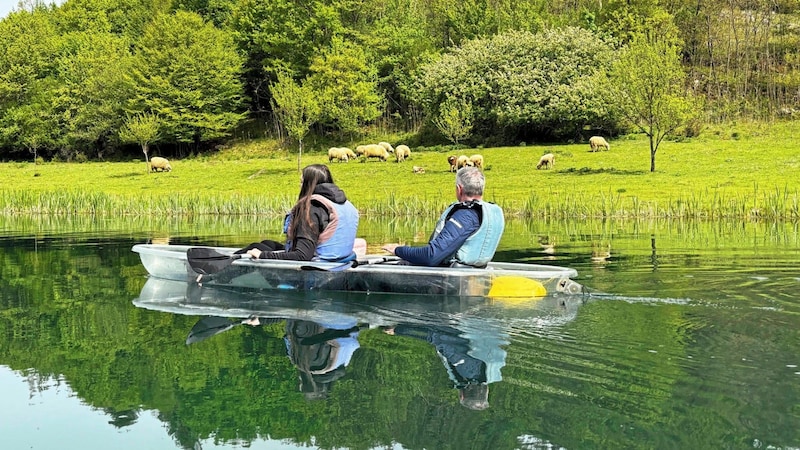 Entspannte Kajaktour am Fluss Gacka (Bild: Viktoria Graf)