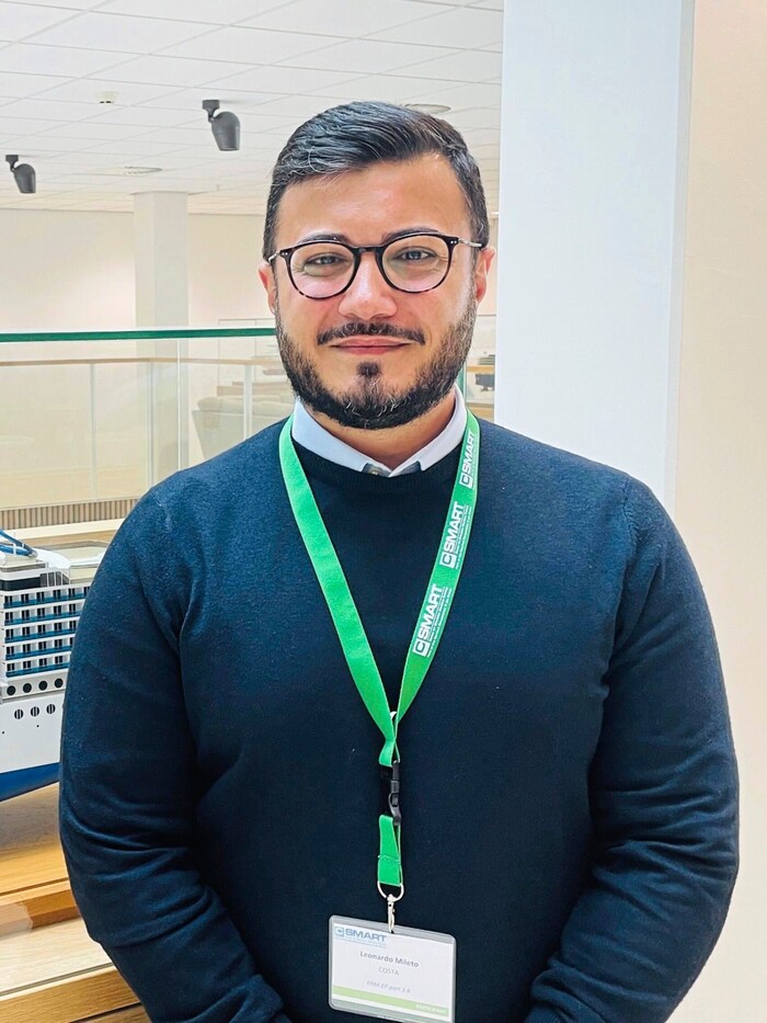 „Erfahrung und Übung braucht es auf hoher See“, so Leonardo Mileto, Erster Ingenieur.