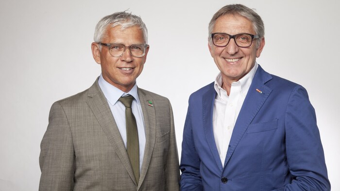 Josef Herk, Präsident der WKO Steiermark und Egon Hierzegger, Obmann der WKO Regionalstelle ...