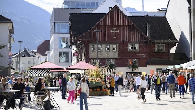 Dornbirner Marktplatz. (Bild: Matthias Rhomberg )