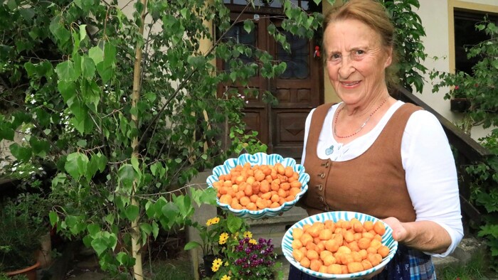 Inge Auer bakes Prangnudl every year for Corpus Christi, which are typical of the Metnitz Valley on the feast day.