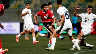 Österreichs U17 (im Bild Jacob Peter Hödl) warf im EM-Viertelfinale gegen Serbien alles rein, verlor am Ende unglücklich 2:3. (Bild: ÖFB/Tugrul Karacam)