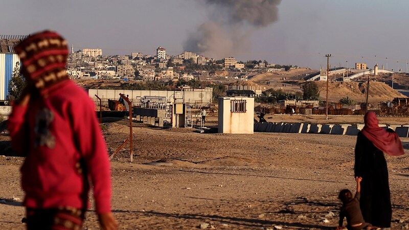 Border between Egypt and Palestine on Wednesday (Bild: AP/Ramez Habboub)