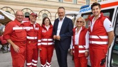 Landeshauptmann Doskozil freut, dass sowohl Rotes Kreuz als auch Arbeitersamariterbund mit an Bord sind. (Bild: Hafner Gregor)