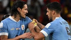 Edinson Cavani (links) wird nicht mehr für Uruguay spielen. (Bild: AFP/APA/Pablo PORCIUNCULA)