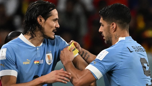 Edinson Cavani (left) will no longer play for Uruguay. (Bild: AFP/APA/Pablo PORCIUNCULA)