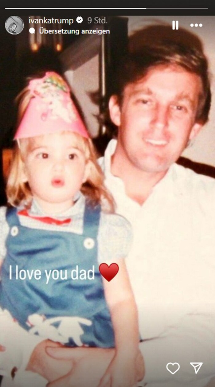 Ivanka Trump postete nach dem Schuldspruch gegen ihren Vater Donald Trump ein altes Kinderfoto ...