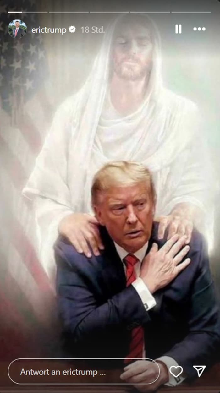 Göttlicher Beistand für Papa Trump?