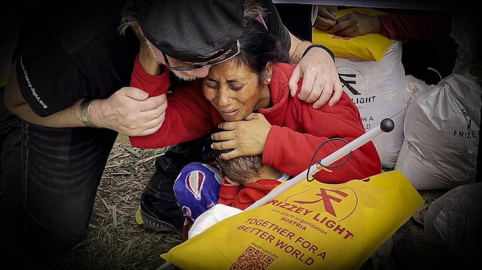 A blind mother and her child receive no help from the state.