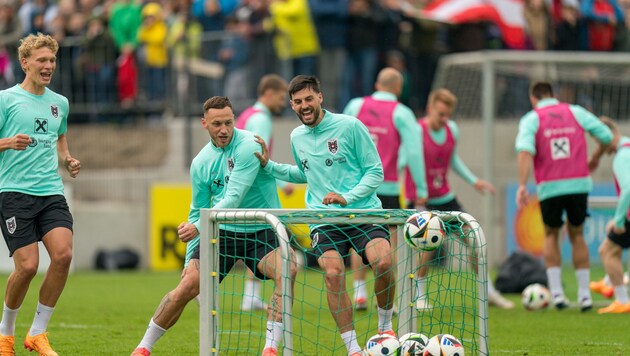 Die Vorfreude auf die EURO ist beim ÖFB-Team schon zu spüren.  (Bild: GEPA)