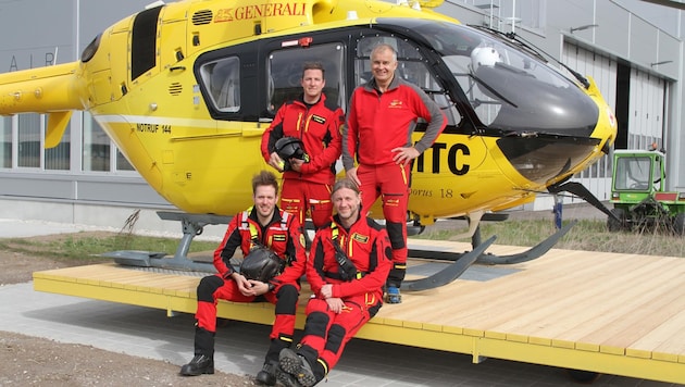 Die C18-Crew flog in zwei Monaten mehr als 200 Einsätze. (Bild: Landesmedienservice)