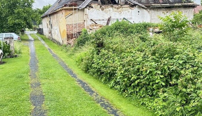 Auf diesem Zufahrtsweg wäre beinahe das Unglück passiert.