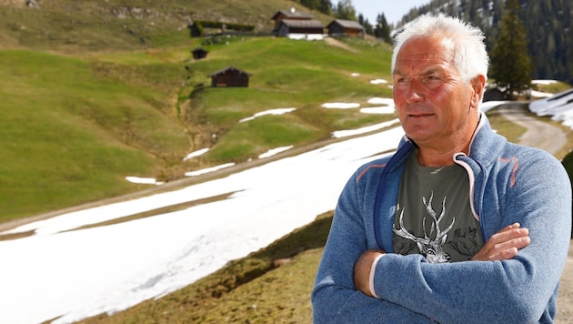 Peter Seidl managed the Mayrhofalm (in the background) for many years. (Bild: Gerhard Schiel)