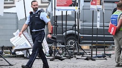 Auf dem Mannheimer Marktplatz gab es am Freitag ein blutiges Messerattentat. (Bild: AFP)