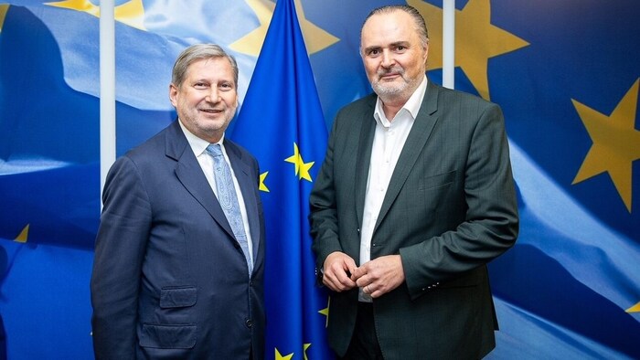 Landeshauptmann Hans Peter Doskozil im Rahmen eines Arbeitsgesprächs mit dem österreichischen ...