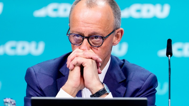 CDU-Chef Friedrich Merz hat gute Chancen, der nächste Bundeskanzler zu werden. (Bild: AP ( via APA) Austria Presse Agentur)