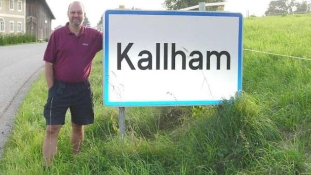 Gerald Stutz began his journey through Upper Austria's villages in Kallham. (Bild: Gerald Stutz)