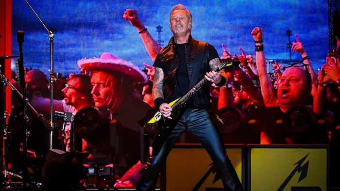 James Hetfield had a lot of fun on stage in "Vienna"-Ebreichsdorf.