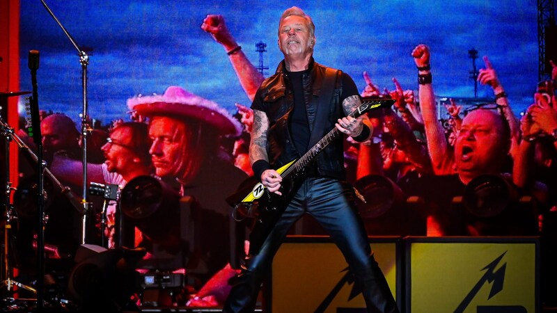 James Hetfield hatte in „Wien“-Ebreichsdorf besonders viel Spaß auf der Bühne. (Bild: Andreas Graf)