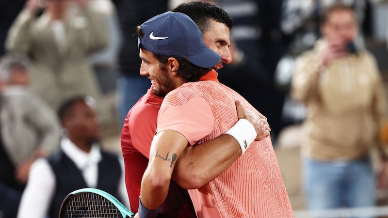 Novak Djokovic zollte Lorenzo Musetti Respekt. (Bild: AFP or licensors)