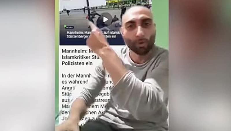 "Imam Meta" spreads hate in the video on TikTok (Bild: Screenshot/TikTok)