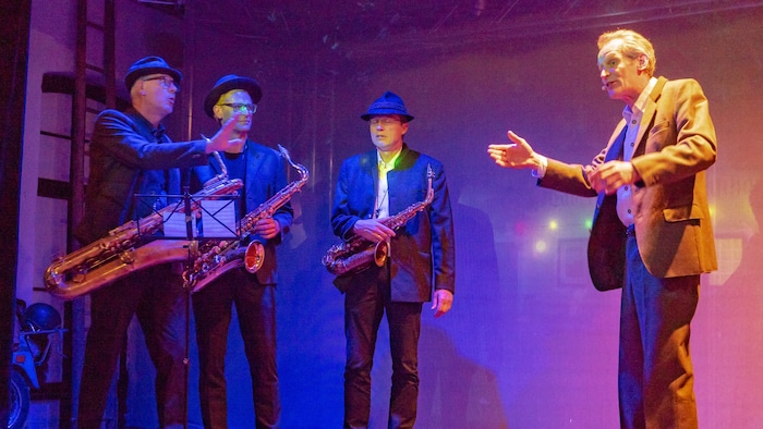 Michael Kuttnig und Mitglieder der Rat Big Band