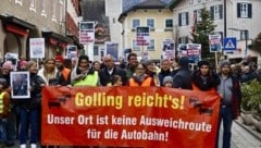 Vom Endlos-Stau geplagt: Die Bewohner von Golling (Bild: Scharinger Daniel)