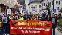 Vom Endlos-Stau geplagt: Die Bewohner von Golling (Bild: Scharinger Daniel)