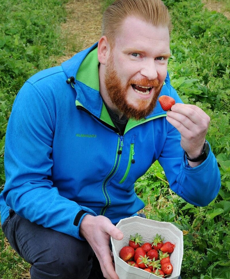 Crunchy bite: Christian from Opponitz in the Amstetten district (Bild: Crepaz Franz)