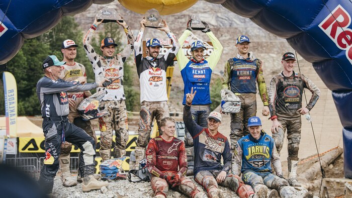 These nine riders made it to the finish