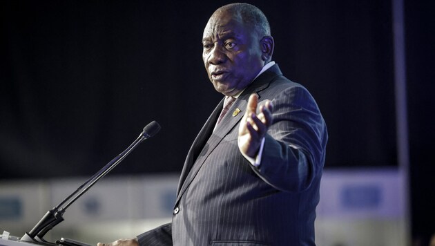 Cyril Ramaphosa dél-afrikai elnök (Bild: AFP/Michele Spatari)