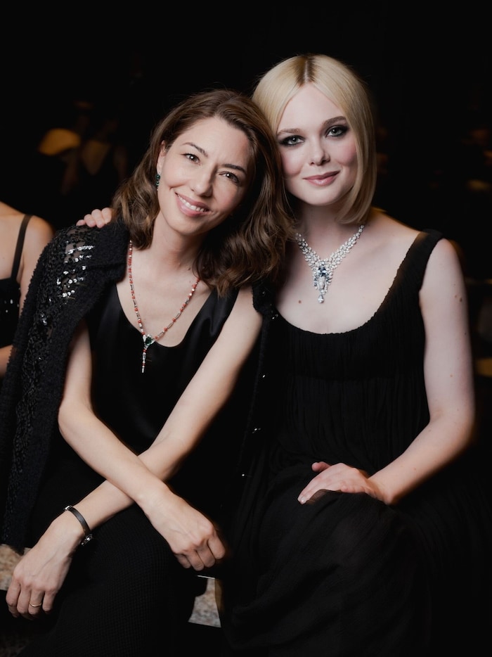 Sofia Coppola and Elle Fanning did not miss the runway show at the MAK last week.