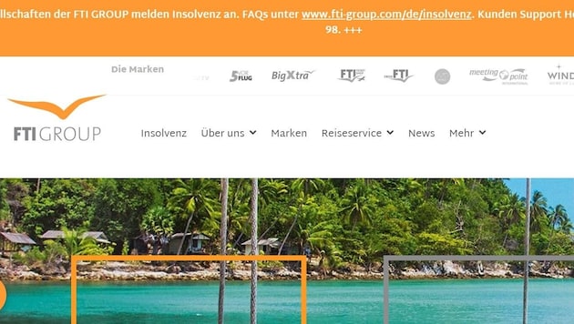 The German travel giant FTI is insolvent. 11,000 jobs are in jeopardy, tens of thousands of travelers are affected - also in Austria. Here, the group has a branch in Linz and is represented by around 70 employees. (Bild: fti-group.com/de)