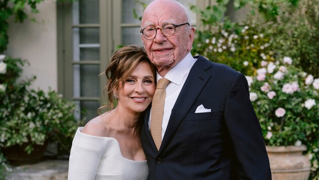 Rupert Murdoch said yes for the 5th time on Saturday. (Bild: APA/News Corp. via AP)