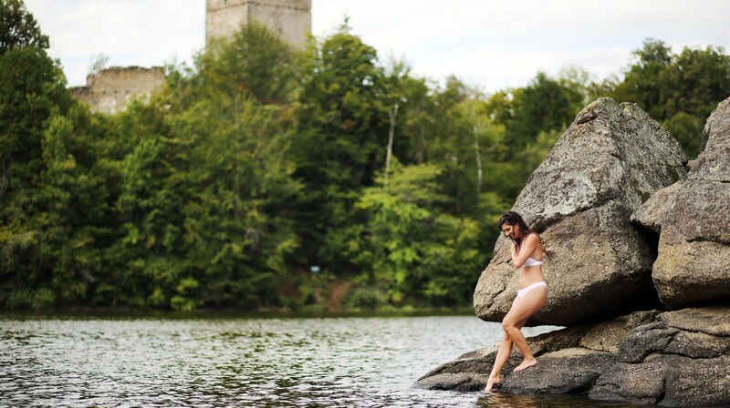 Makelloses Badevergnügen bietet der Stausee Ottenstein. (Bild: Franz Weingartner)