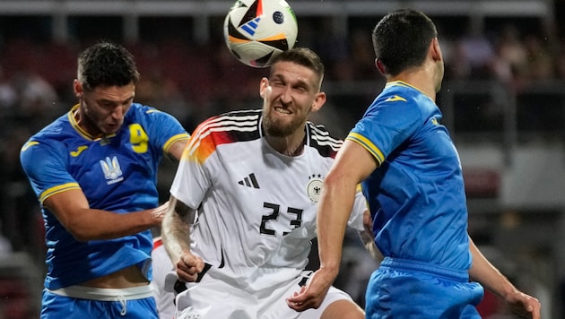 0:0 against Ukraine - a disappointing result for Germany ... (Bild: AP/Associated Press)