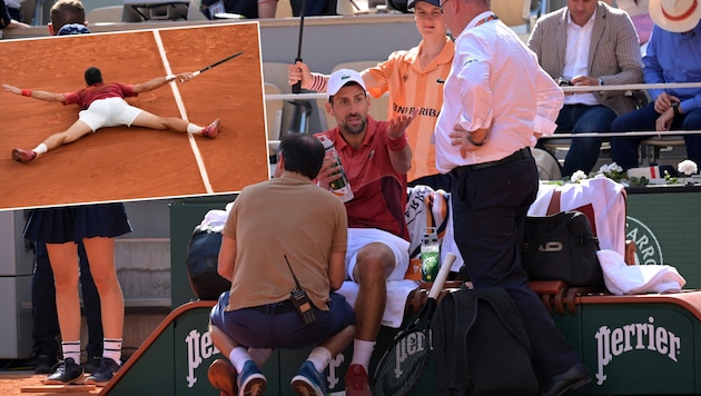 Novak Djokovic works his magic and wins, but his appearance in the quarter-finals is shaky. (Bild: AFP/APA/Bertrand GUAY, AP)