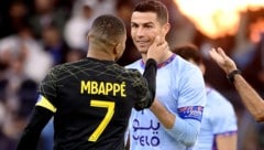 Cristiano Ronaldo (re.) und Kylian Mbappe (Bild: AFP/APA/FRANCK FIFE)