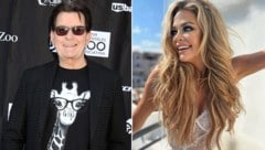 Charlie Sheen kann von den sexy OnlyFans-Fotos seiner Ex Denise Richards gar nicht genug bekommen. (Bild: Krone KREATIV/Priscilla Grant/Everett Collection/picturedesk.com, instagram.com/deniserichards)