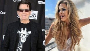 Charlie Sheen kann von den sexy OnlyFans-Fotos seiner Ex Denise Richards gar nicht genug bekommen. (Bild: Krone KREATIV/Priscilla Grant/Everett Collection/picturedesk.com, instagram.com/deniserichards)