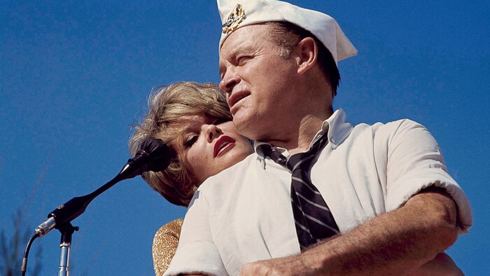Janis Paige with fellow actor Bob Hope in 1964