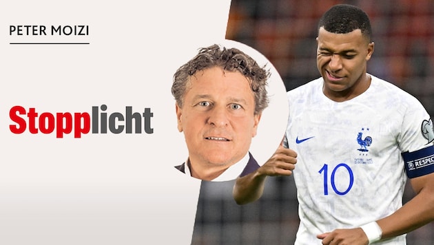 Peter Moizi schreibt über Kylian Mbappe und schwindelerregende Preise im Weltfußball. (Bild: AP/APA/AFP/JOHN THYS)