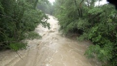 Wassermassen strömten zuletzt durch die kleinen Bäche im Leiblachtal und wurden zur Bedrohung für die Anrainer. (Bild: Shourot)