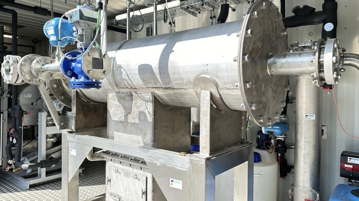 This process heats the material to around 600 degrees Celsius and the organic components are ...