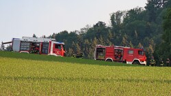 Feuerwehrleute bargen den schwer Verletzten aus dem Wrack (Bild: laumat)