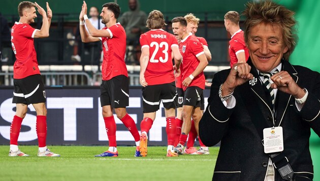 Rod Stewart should give the ÖFB team wings. (Bild: GEPA/AP)