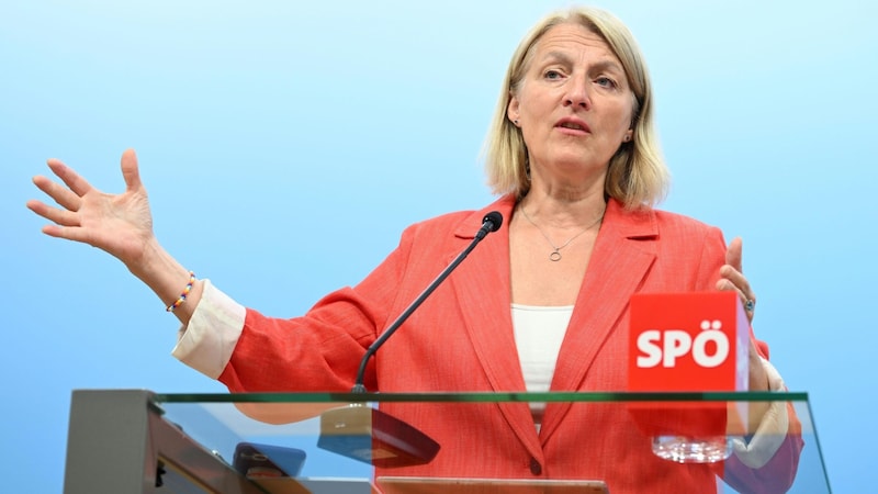 Evelyn Regner, Listenzweite der SPÖ für die EU-Wahl (Bild: APA/HELMUT FOHRINGER)